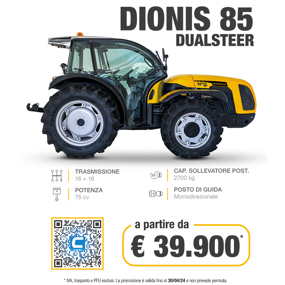 Promozione Pasquali Dionis 85 Dualsteer a partire da € 39.900