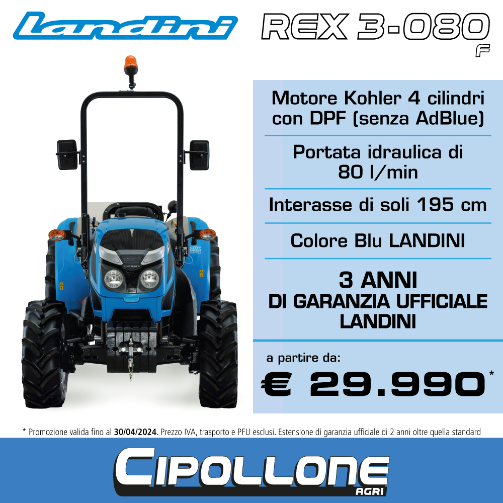 Promozione Landini Rex 3-080 F